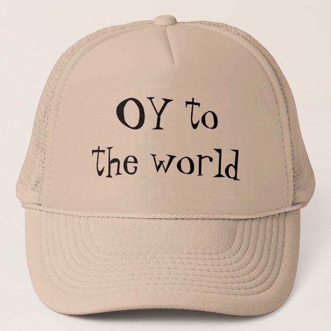 OY au casquette juif Yiddish du monde (Devant)