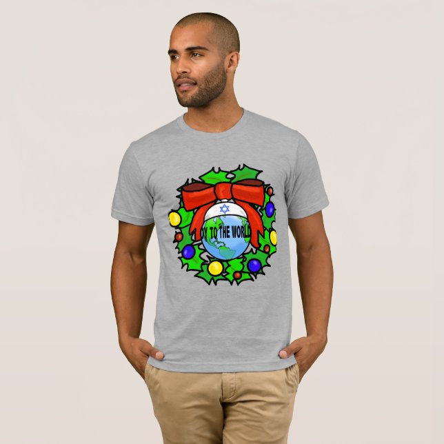 Oy To The World Chrismukkah T-Shirt (Devant entier)