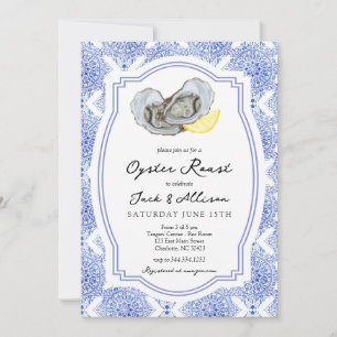 Oyster Roast Invitation Oyster Roast couple douche
