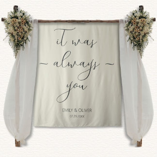 Oyster Shells Mariage Bannière Tapisserie