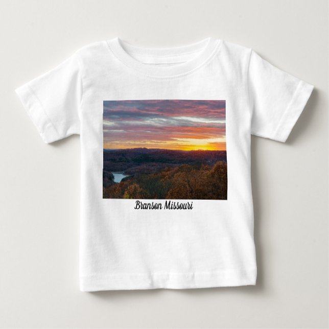 Ozark Mountains Automne Sunset Baby T-shirt (Devant)
