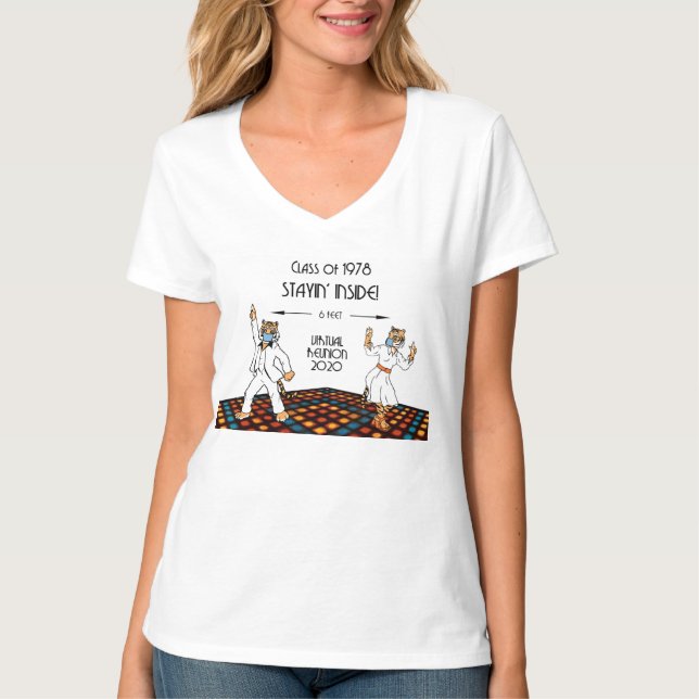 P78 Virt. T-shirt à col vif de la Réunion (Devant)