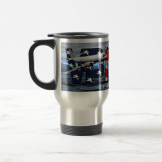 P-3B Orion Travel Mug en argent brossé