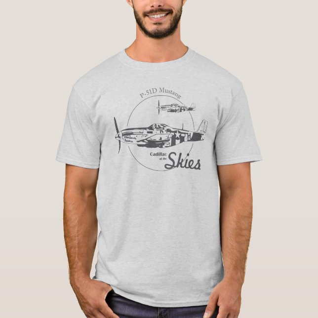 P-51D Mustang « Cadillac of the Skies » t-shirt (Devant)