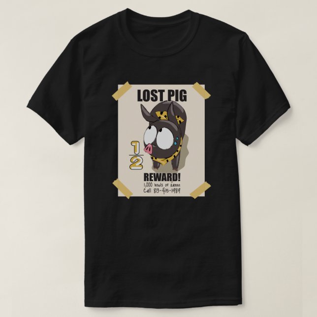 P-chan Ryoga Perdu Cochon - Ranma 12 T-shirt Essen (Design devant)