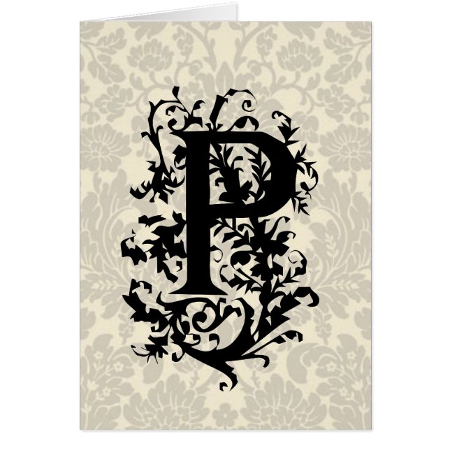 P monogramme baroque (Devant)
