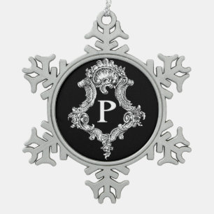 P Monogramme Ornement initial