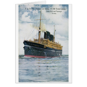 P&O S.S. Viceroy de l'Inde - affiche de Vintage