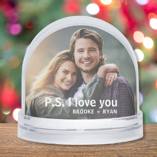 P.S. I Love You Romantic Couple Photo Custom