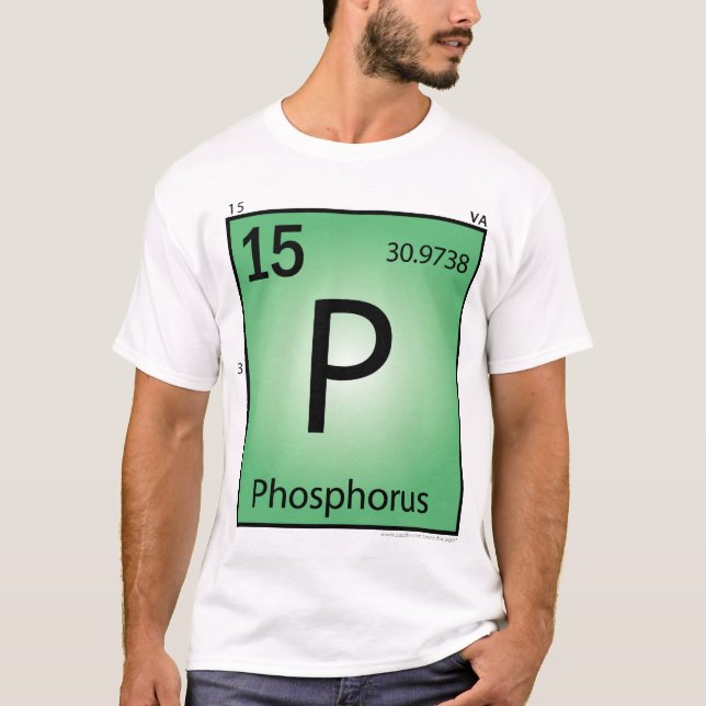 (p) T-shirt phosphoreux d'élément - avant (Devant)