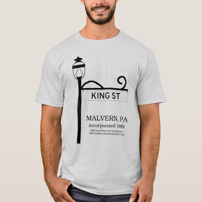 PA de Malvern - T-shirt du Roi Street (Devant)