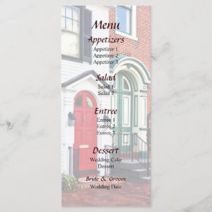 PA - Deux portes à Harrisburg Menu Mariage
