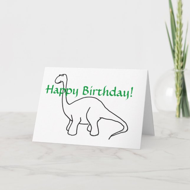 PA - Joyeux anniversaire ! Carte Dinosaur (Devant)
