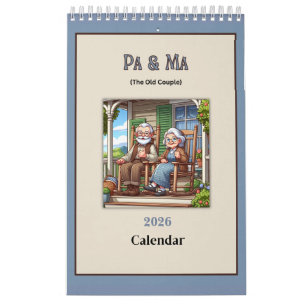 Pa & Ma (Les Vieilles Personnes) Calendrier Amusan