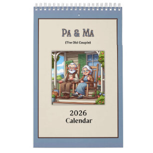 Pa & Ma (Les Vieilles Personnes) Calendrier Amusan