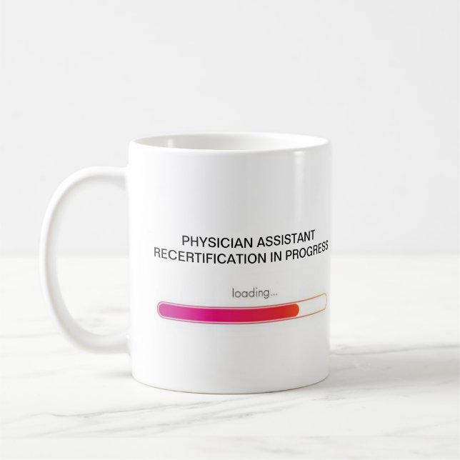 PA Recertification café Mug (Gauche)