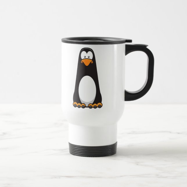 Pablo la tasse songeuse de voyage de pingouin (Droite)