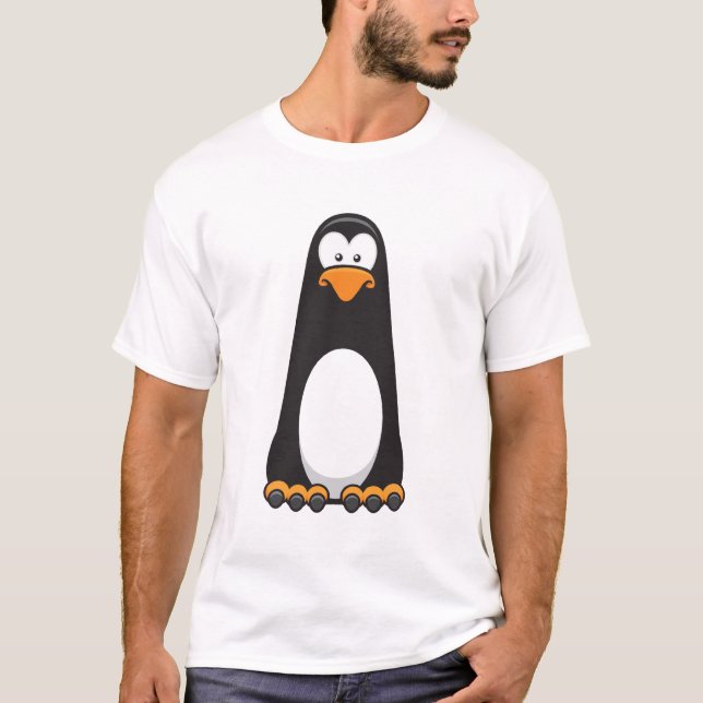 Pablo le T-shirt des hommes songeurs de pingouin (Devant)