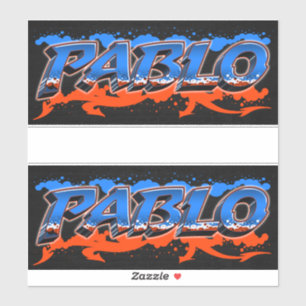 Pablo Prénom Nom Graffiti Autocollant Autocollant