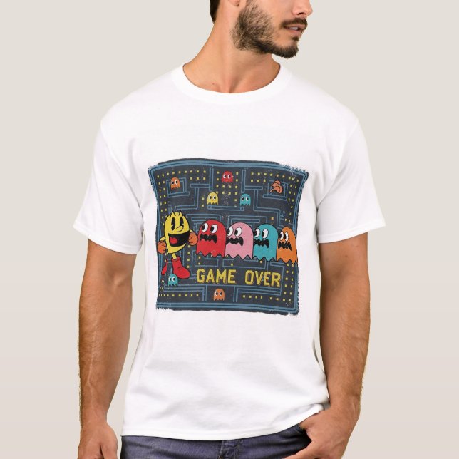 Pac-Man Game Over T-Shirt – Retro Arcade Gaming Te (Devant)
