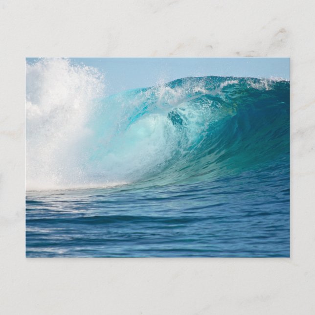 Pacific Ocean grande vague cassant carte postale (Devant)