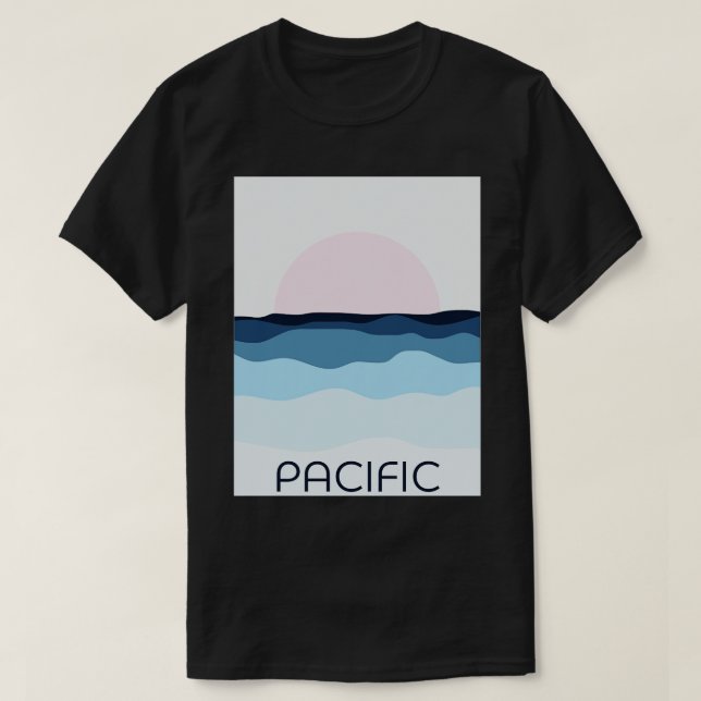 Pacific Sunset TShirt (Design devant)