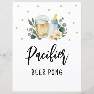 Pacifier Bière Pong Game Baby Brasse De La Verdure