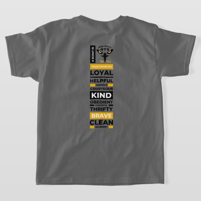 Pack 475 | T-shirt du 25e anniversaire (Couchage Retour)