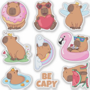Pack autocollant Capybara