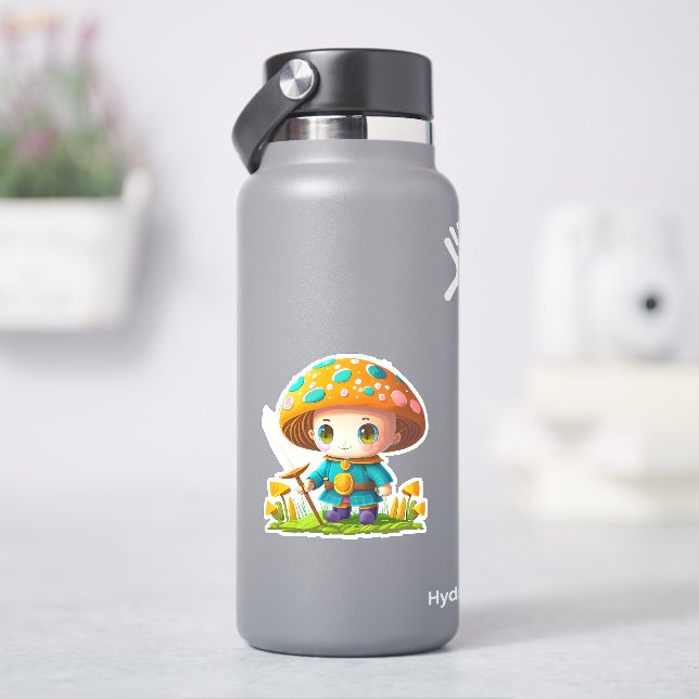 Pack autocollant de champignons mignons (HydroFlask)