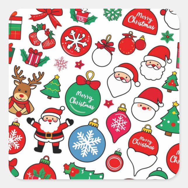 Pack autocollant de Noël (Devant)