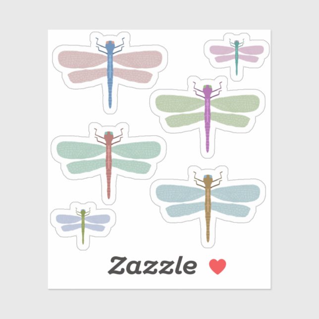 Pack autocollant dragonfly (Feuille)