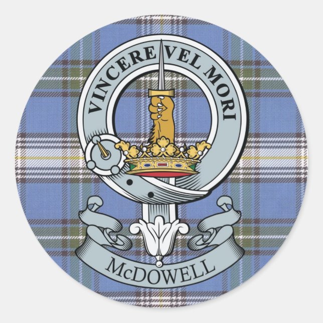Pack autocollant McDowell Crest + Tartan (Devant)