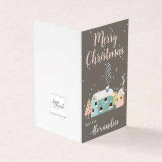 Pack de 25 cartes de Noël familiales modernes