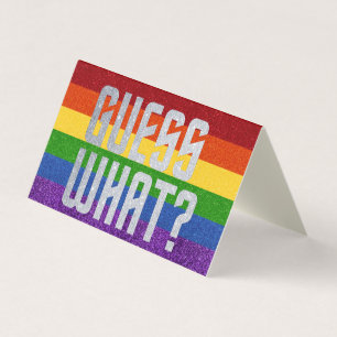 Pack de 25 Parties scintillant LGBT Devis Quoi ? S