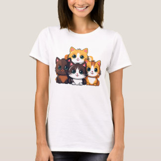 Pack de chats Kawaii – T-Shirt pour femmes à chats