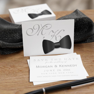 Pack de faire-part de mariage à nœud papillon Smok