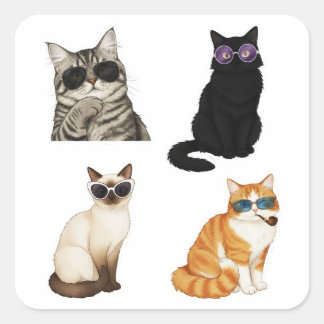 pack de mèmes de chat mignon Autocollant