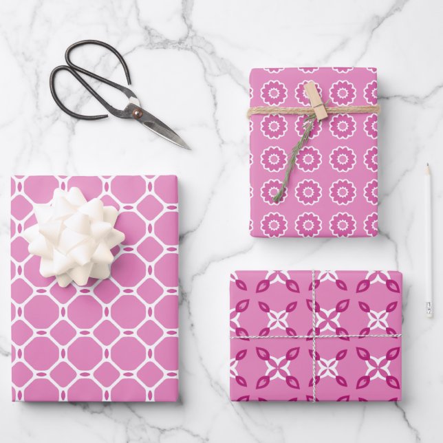 Pack de papier rose et blanc 77 (Recto)