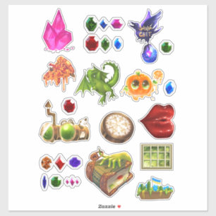Pack de stickers magiques Cristaux Fantaisie Drago
