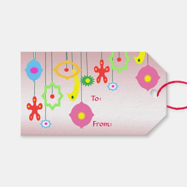 Pack d'ornements de Noël des étiquettes cadeaux (Devant (Horizontal))