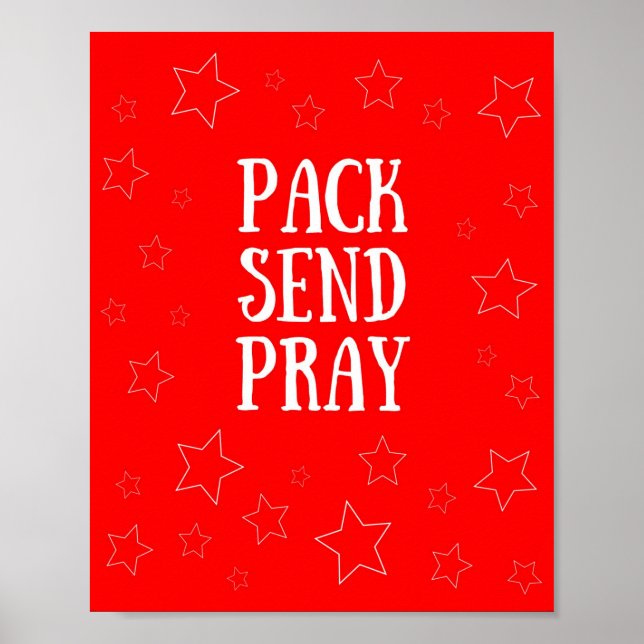 Pack Envoyer Pray Red Poster (Devant)