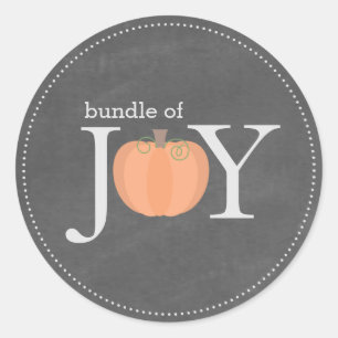 Pack Joy Chalkboard Citrouille Fall Baby Sticker
