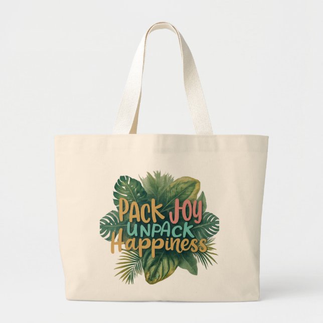 Pack Joy, Unpack Happiness - Jumbo Sac fourre-tout (Devant)