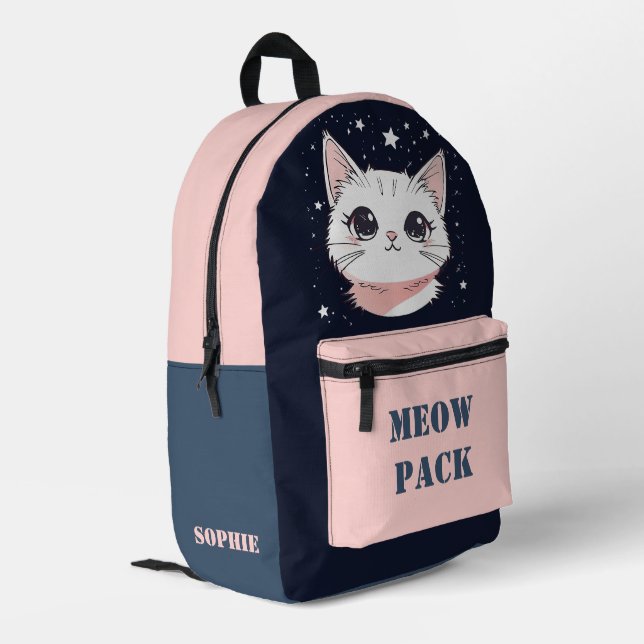 Pack Meow avec sac à dos chat mignon (Coin arrière gauche)