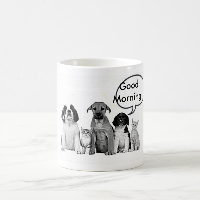 PACK OF DOGS COFFE/TEA MUG DIT BON MATIN (Centre)