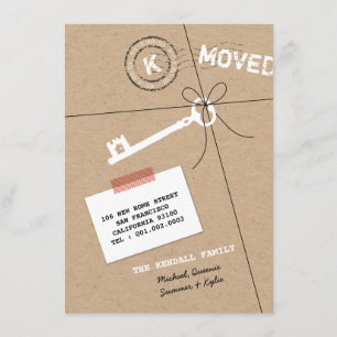 Package et Key House Party & Moving Faire-part