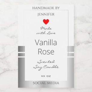 Packaging de produits de nouveauté Étiquette blanc