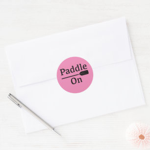 Paddle On Design - Sticker Rond Classique