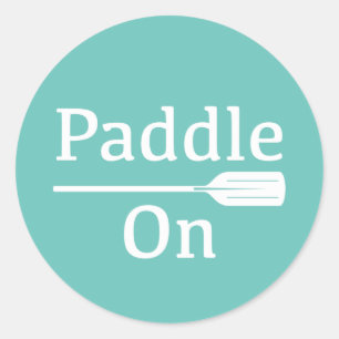 Paddle On Design - Sticker Rond Classique